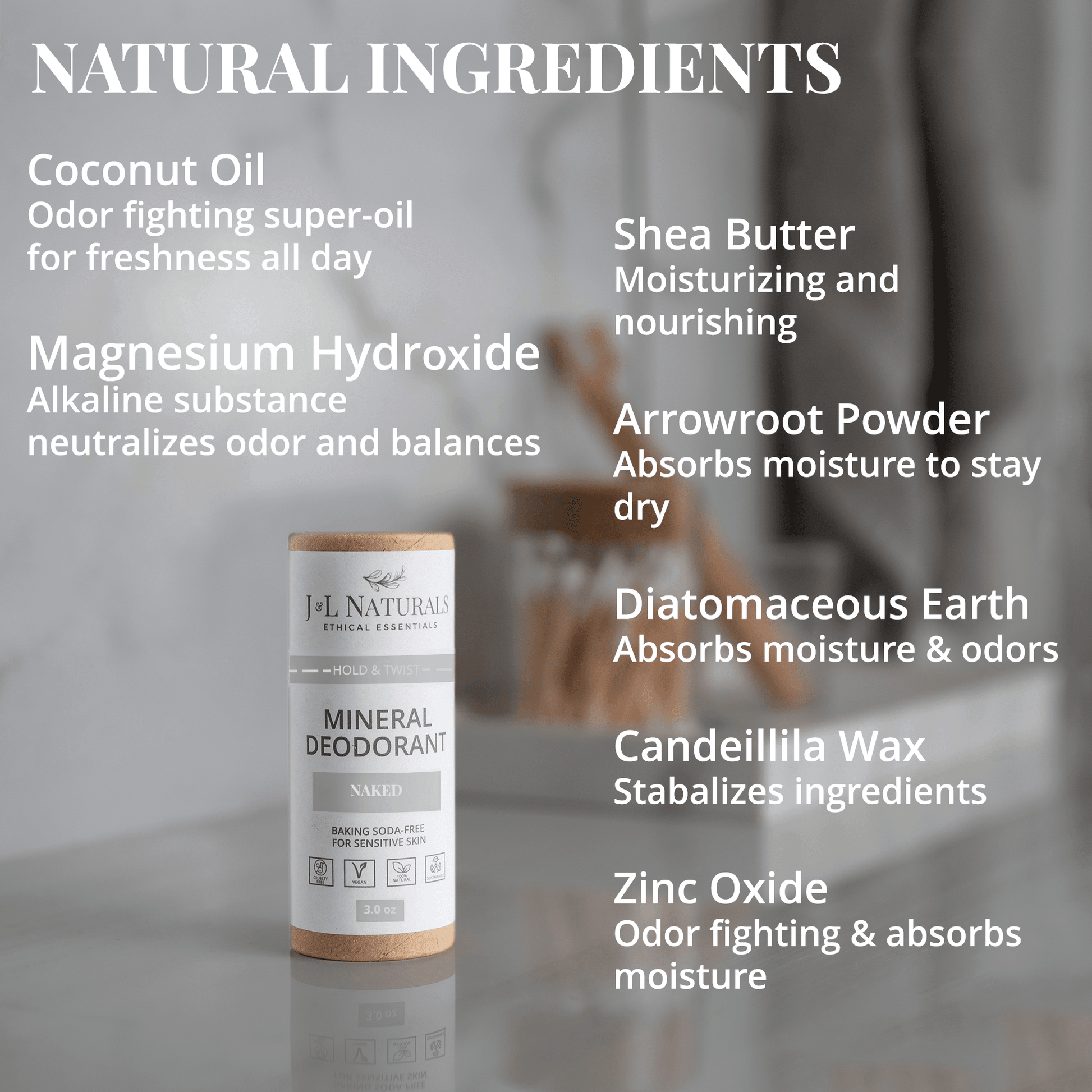 Mineral (Baking Soda-Free) Deodorant Bundle (4-Pack) - My American Goods
