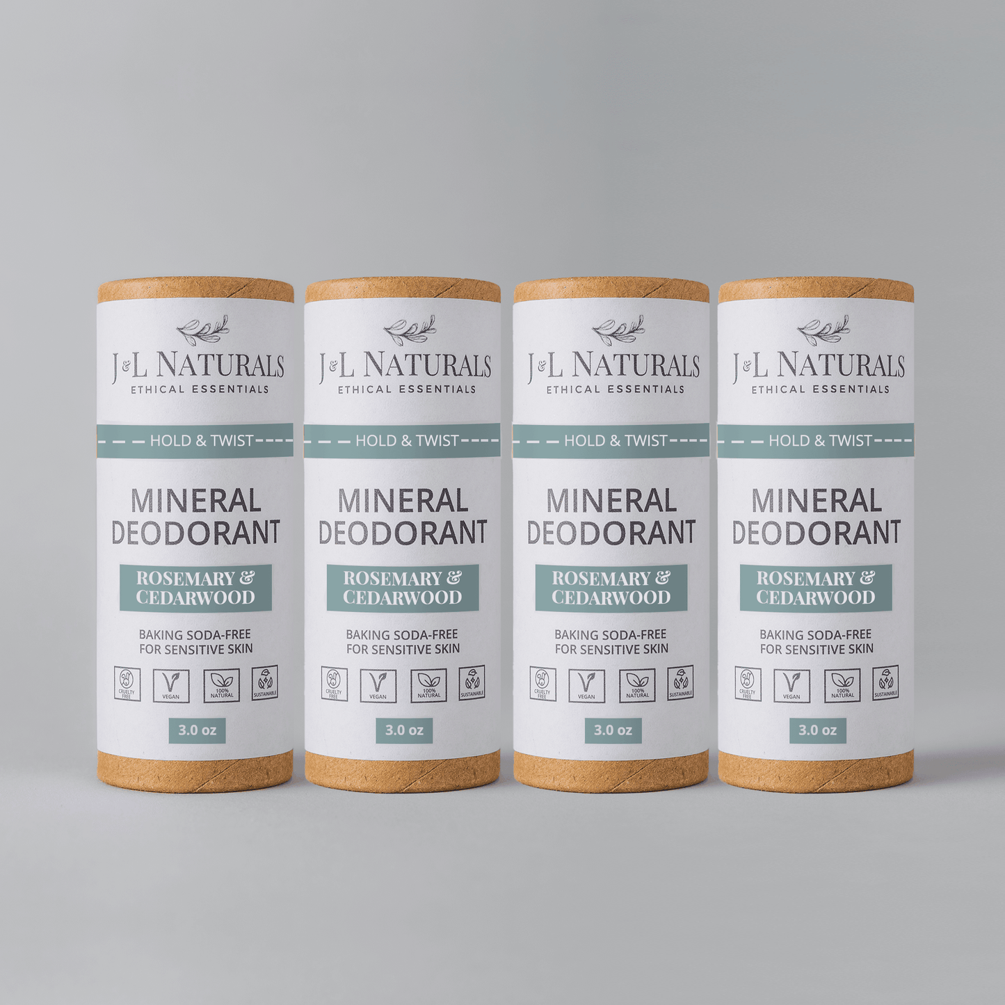 Mineral (Baking Soda-Free) Deodorant Bundle (4-Pack) - My American Goods