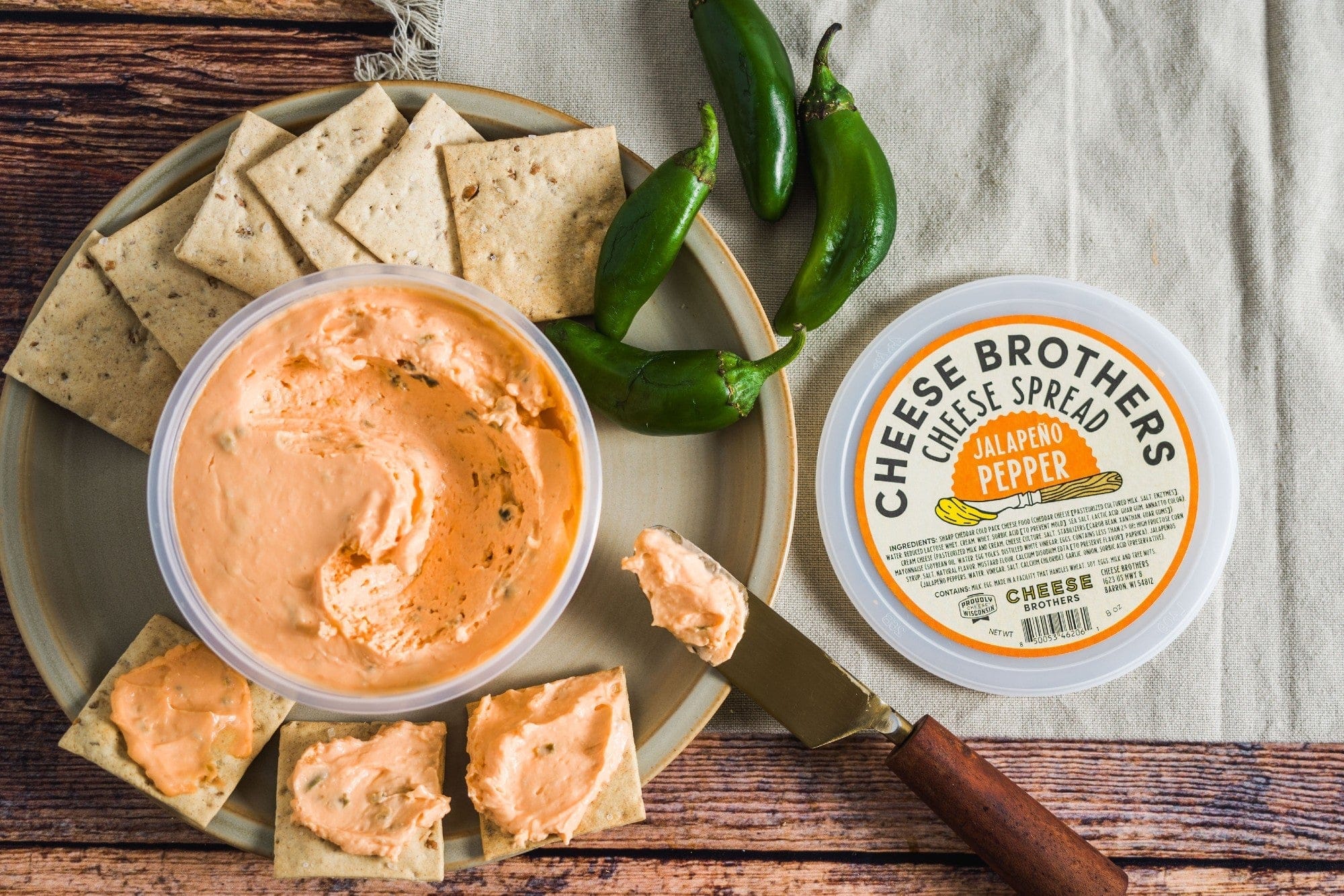 Cheese Brothers, Inc. Cheese Spreads Jalapeño Pepper Cheese Spread