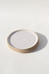 Glazed Garage Ceramics plates Jetty Salad Plate | White Speckle (Set of 4)