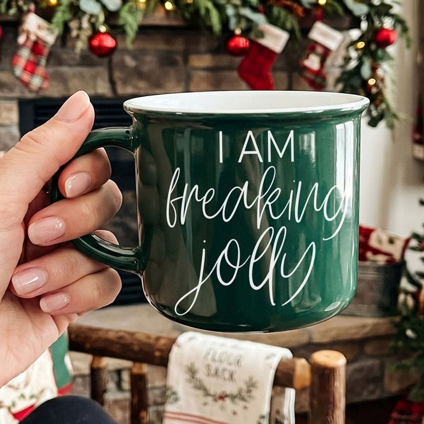 Gia Roma Coffee Mug, Green Freaking Jolly Mug