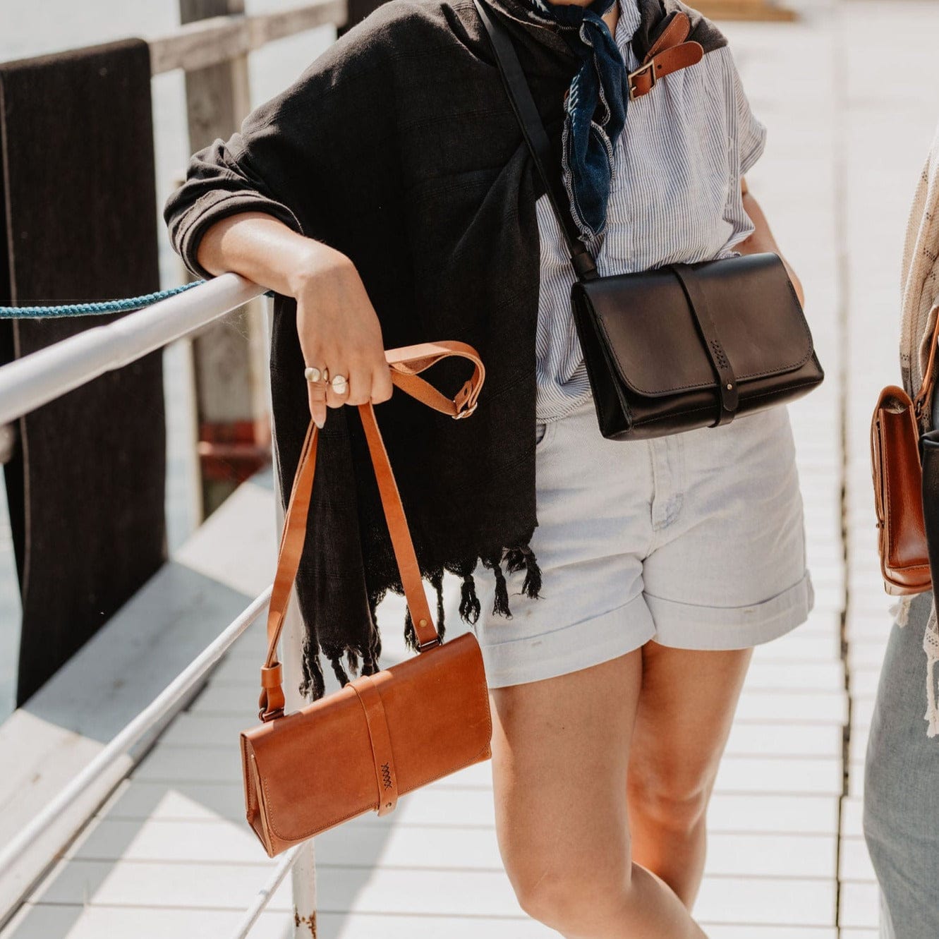 The Local Branch Leather The Navigator Purse - USA Made