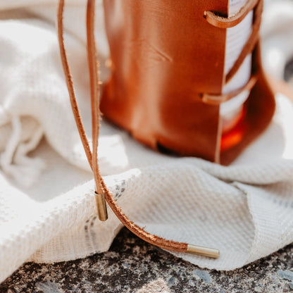 The Local Branch Leather Rambler Bottle Sling - USA Made