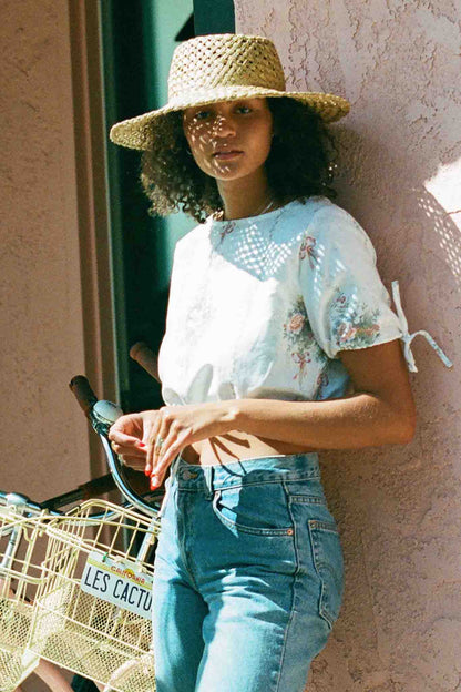 Juniper One-of-a-Kind Vintage Ribbon Top