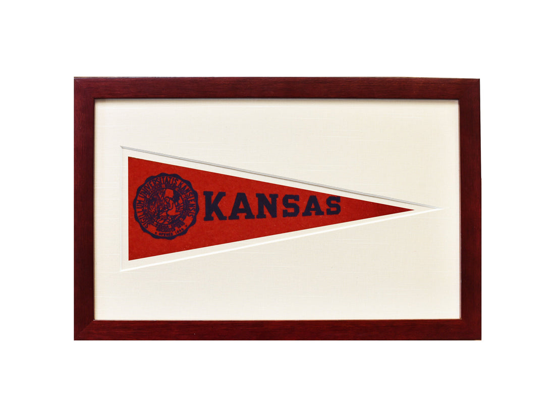 Vintage University of Kansas Hormel Pennant