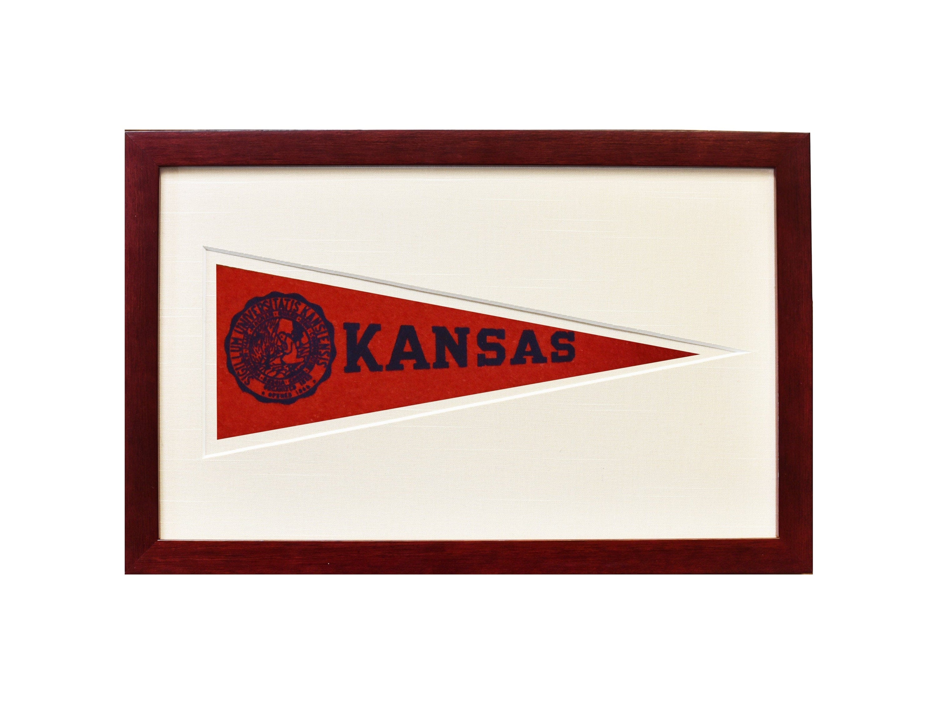 Americana Memories Vintage University of Kansas Hormel Pennant