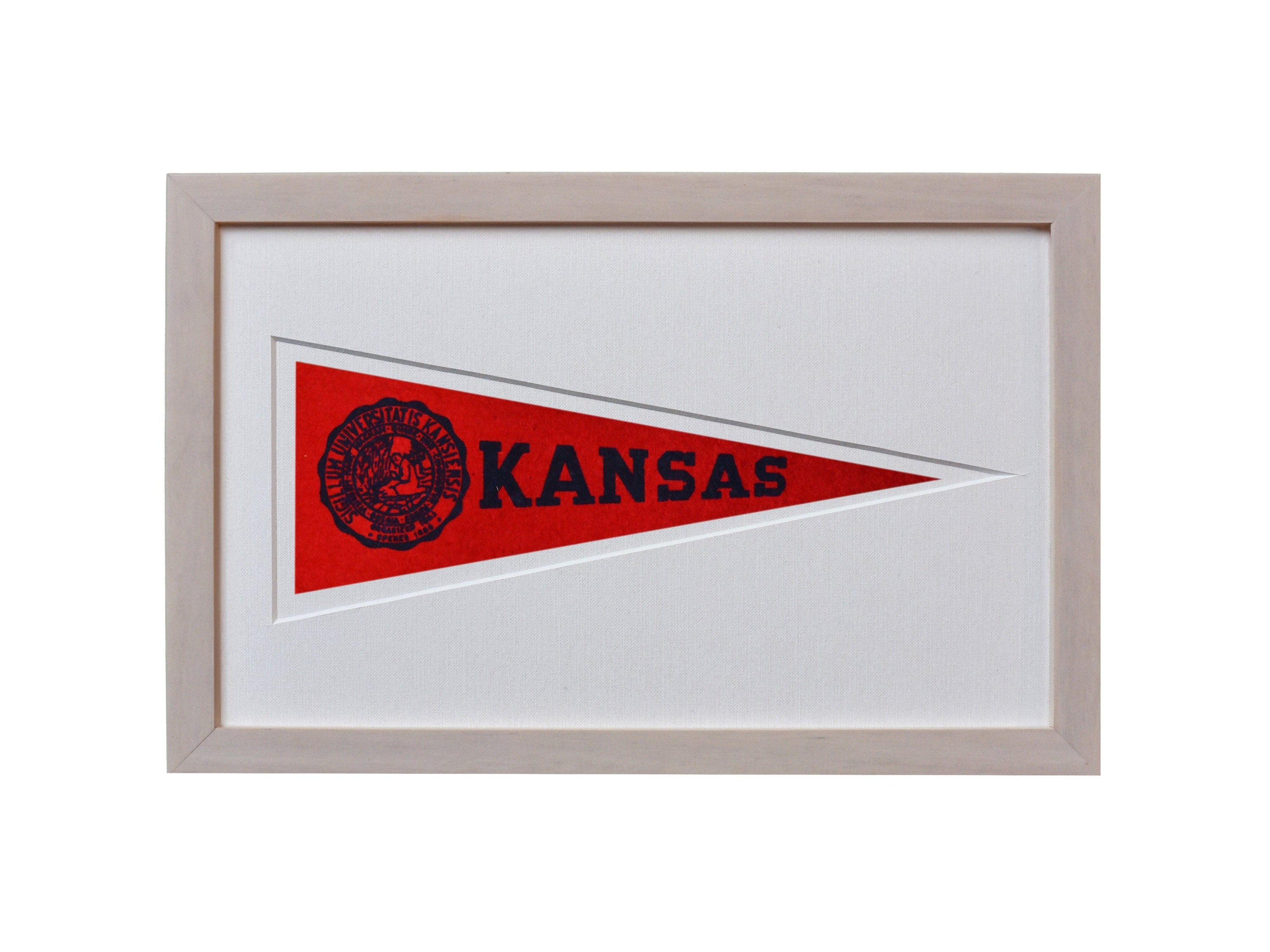 Americana Memories Vintage University of Kansas Hormel Pennant