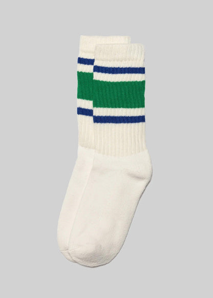 American Trench Socks kelly green/royal / One Size The Retro Stripe