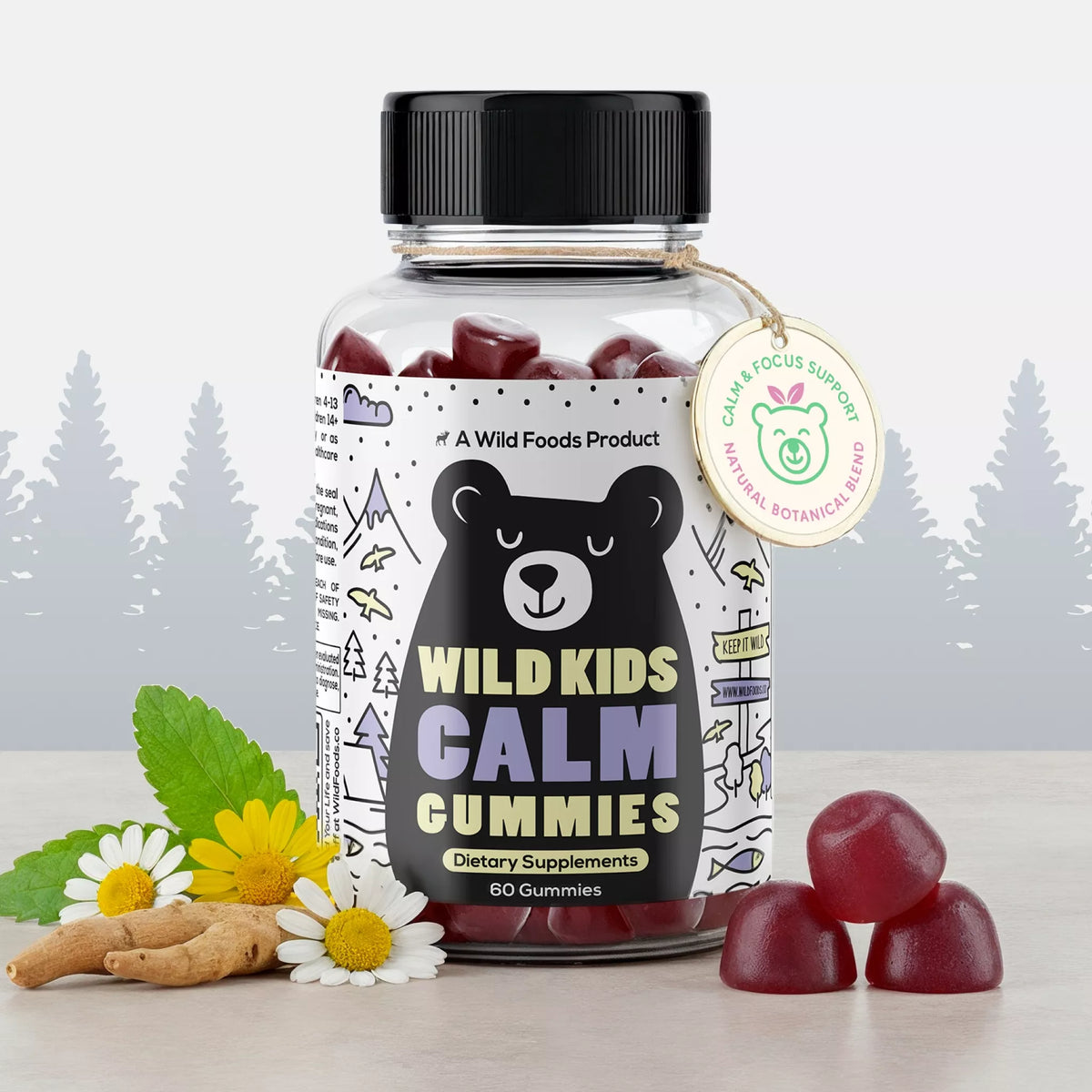 Wild Kids Calm Gummies – Plant-Based Botanical Blend