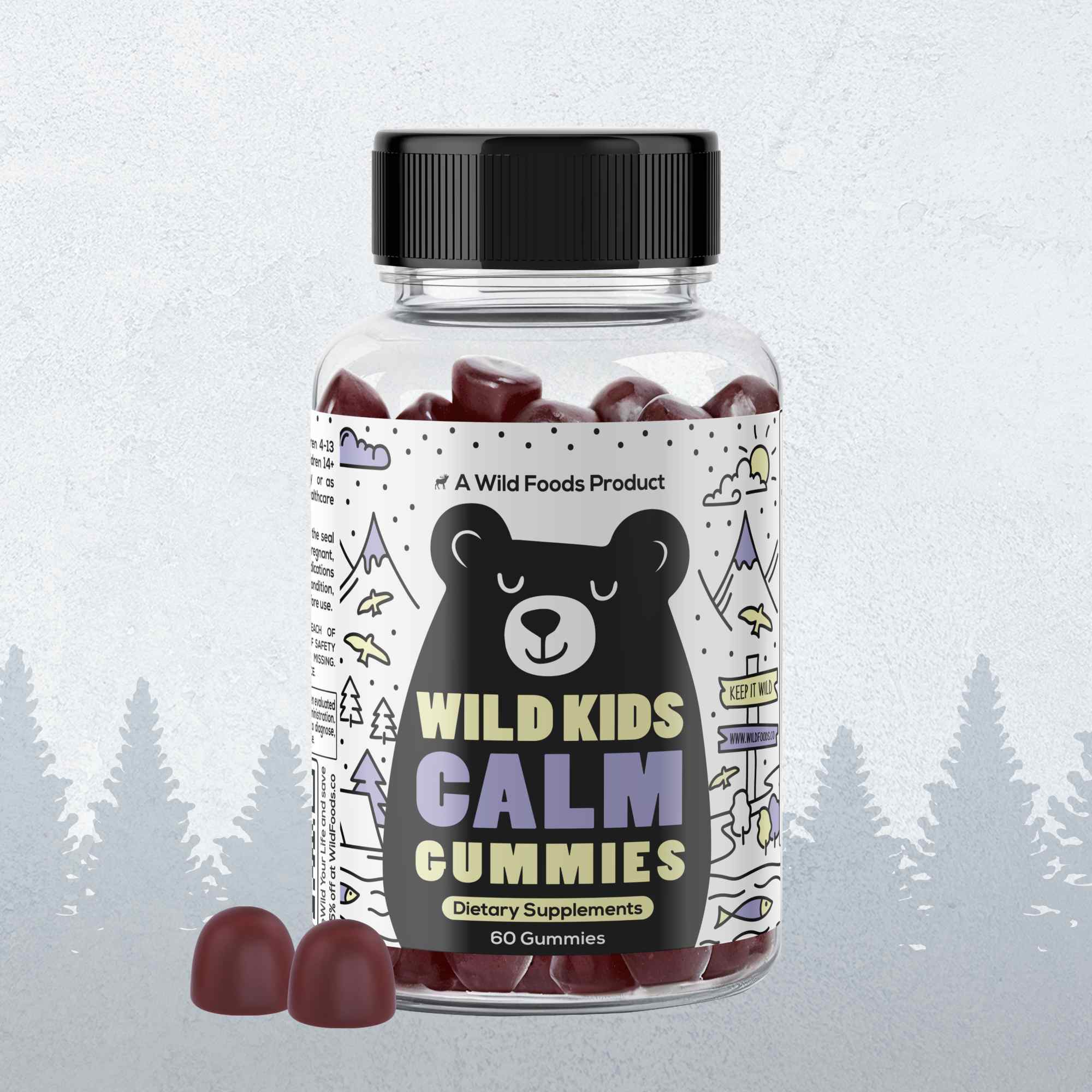 Wild Kids Calm Gummies – Relaxation &amp; Sleep Support - My American Goods