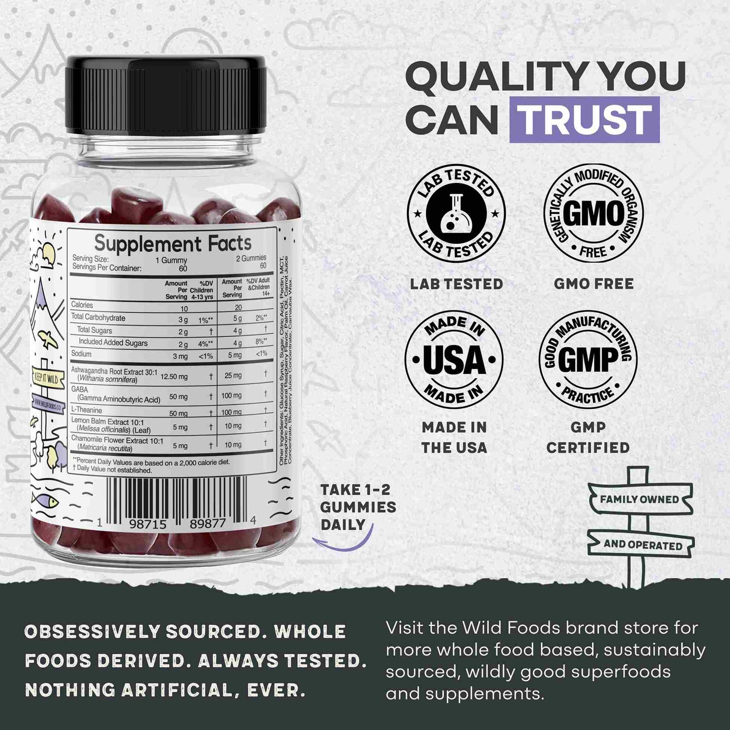 Wild Kids Calm Gummies – Relaxation &amp; Sleep Support - My American Goods