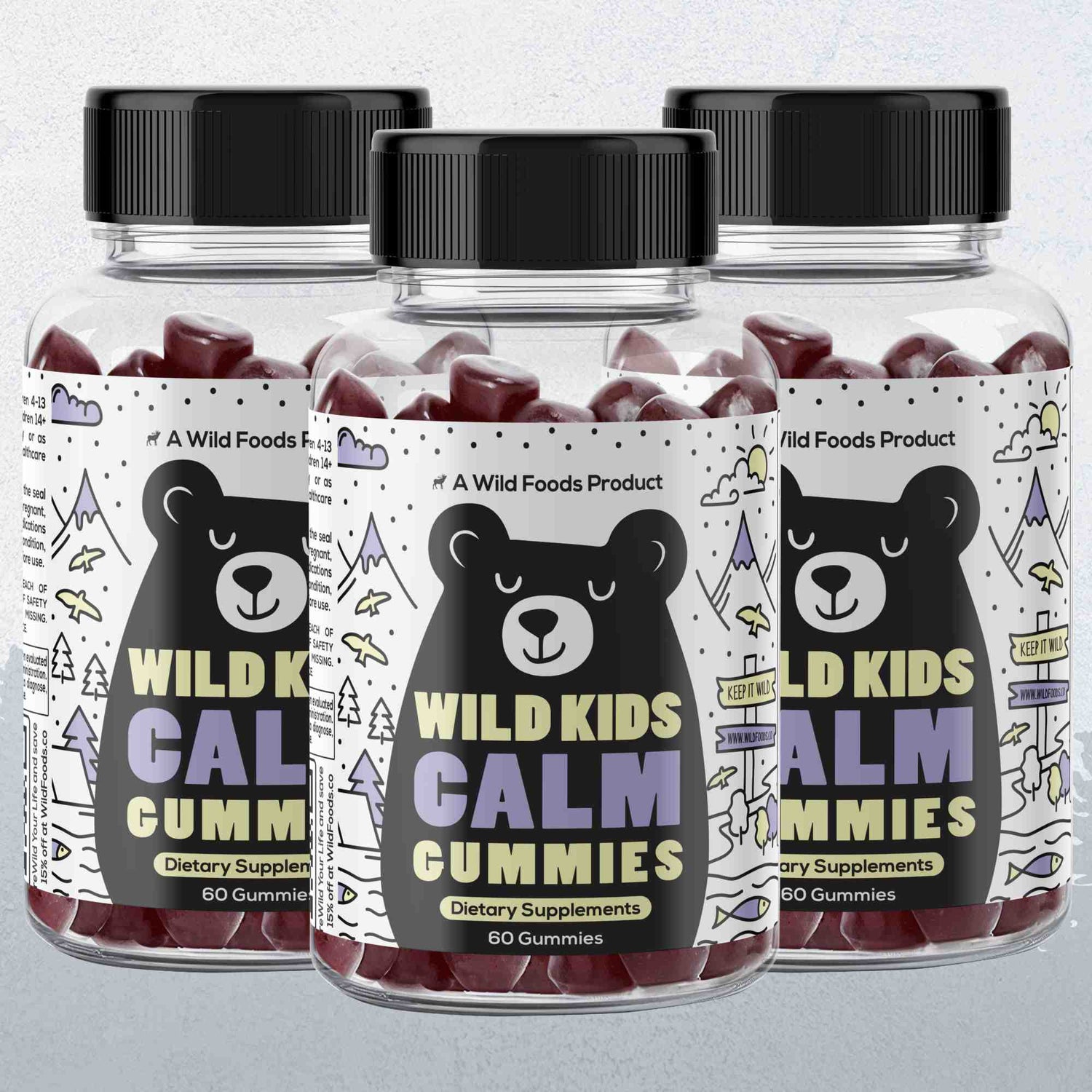 Wild Kids Calm Gummies – Relaxation &amp; Sleep Support - My American Goods