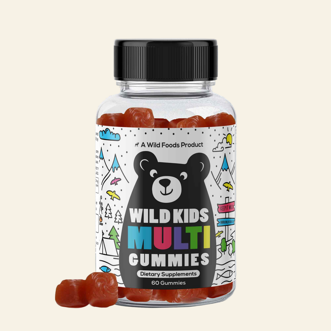 Wild Kids Multivitamin Gummies – Growth Support For Strong &amp; Healthy Kids - My American Goods