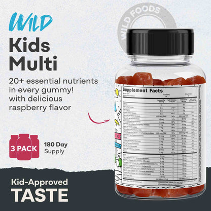 Wild Kids Multivitamin Gummies – Growth Support For Strong &amp; Healthy Kids - My American Goods