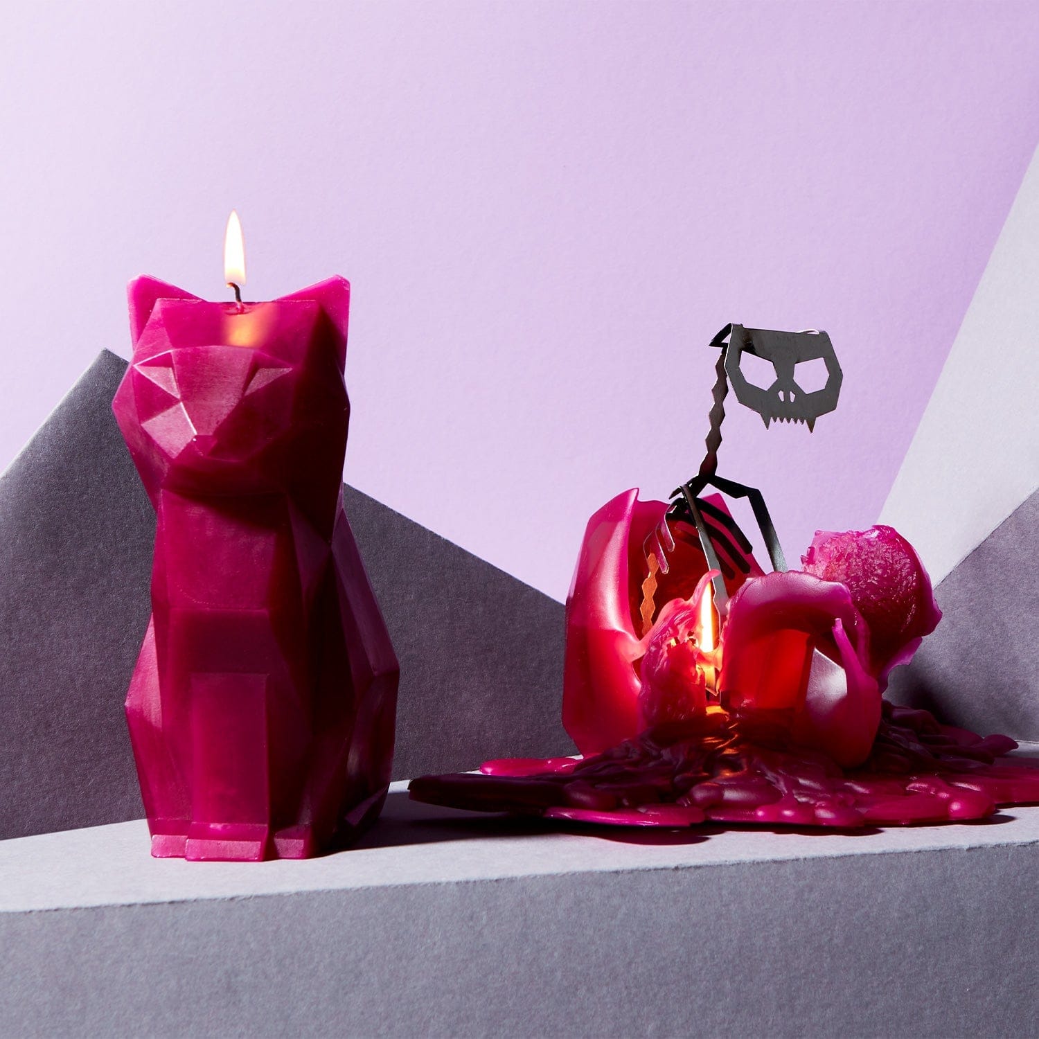 54Celsius PyroPet Kisa (Cat) PyroPet Kisa Cat Candle - Burgundy