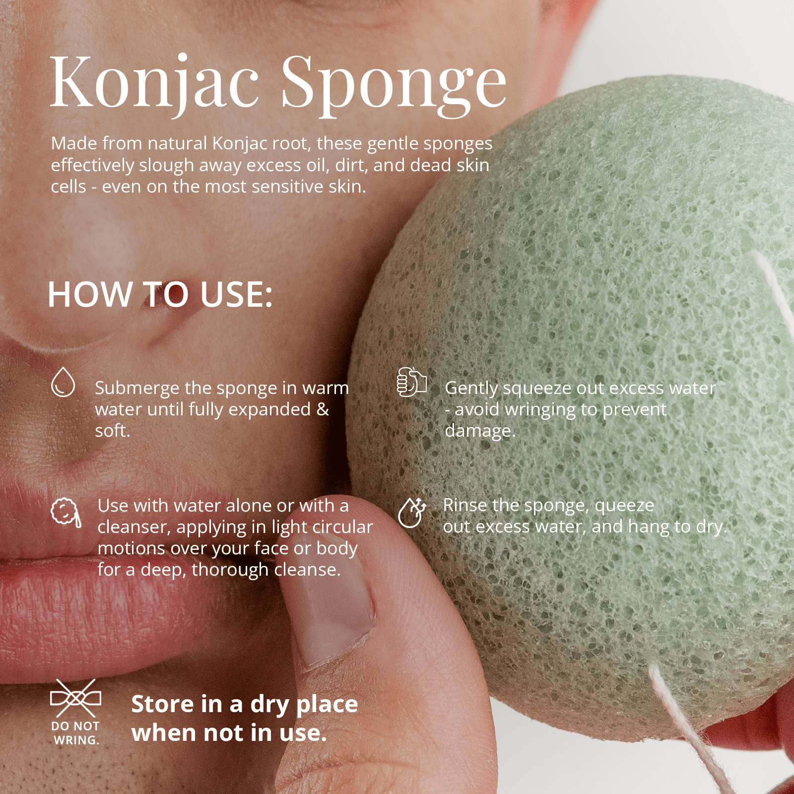 J&amp;L Naturals Konjac Sponge Konjac Sponge Bundle (5-Pack)