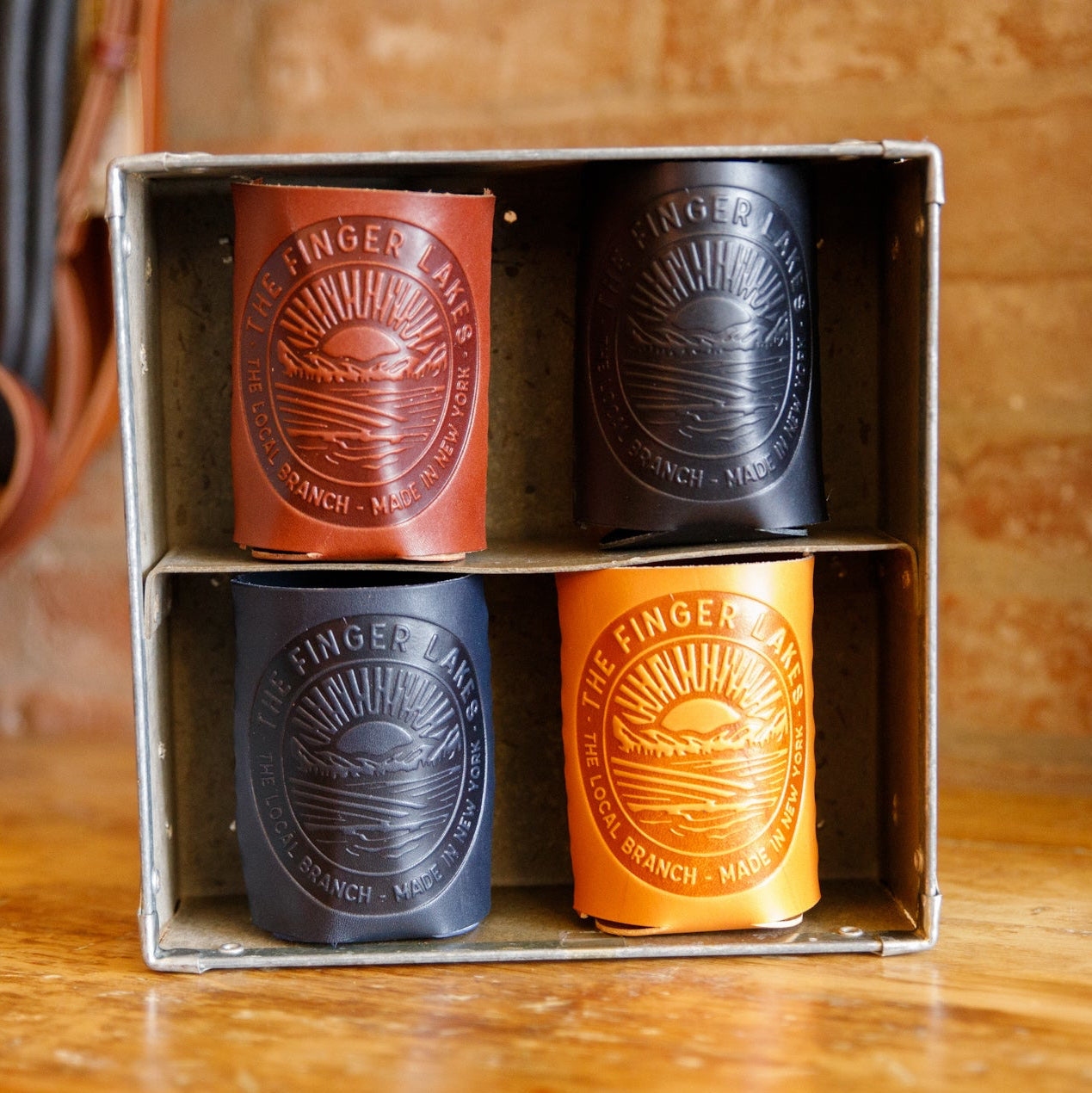 Leather Can Koozie