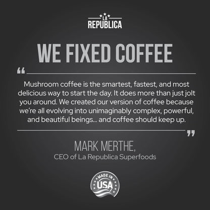 DECAF Peruvian Gold Ground Mushroom Coffee - My American Goods