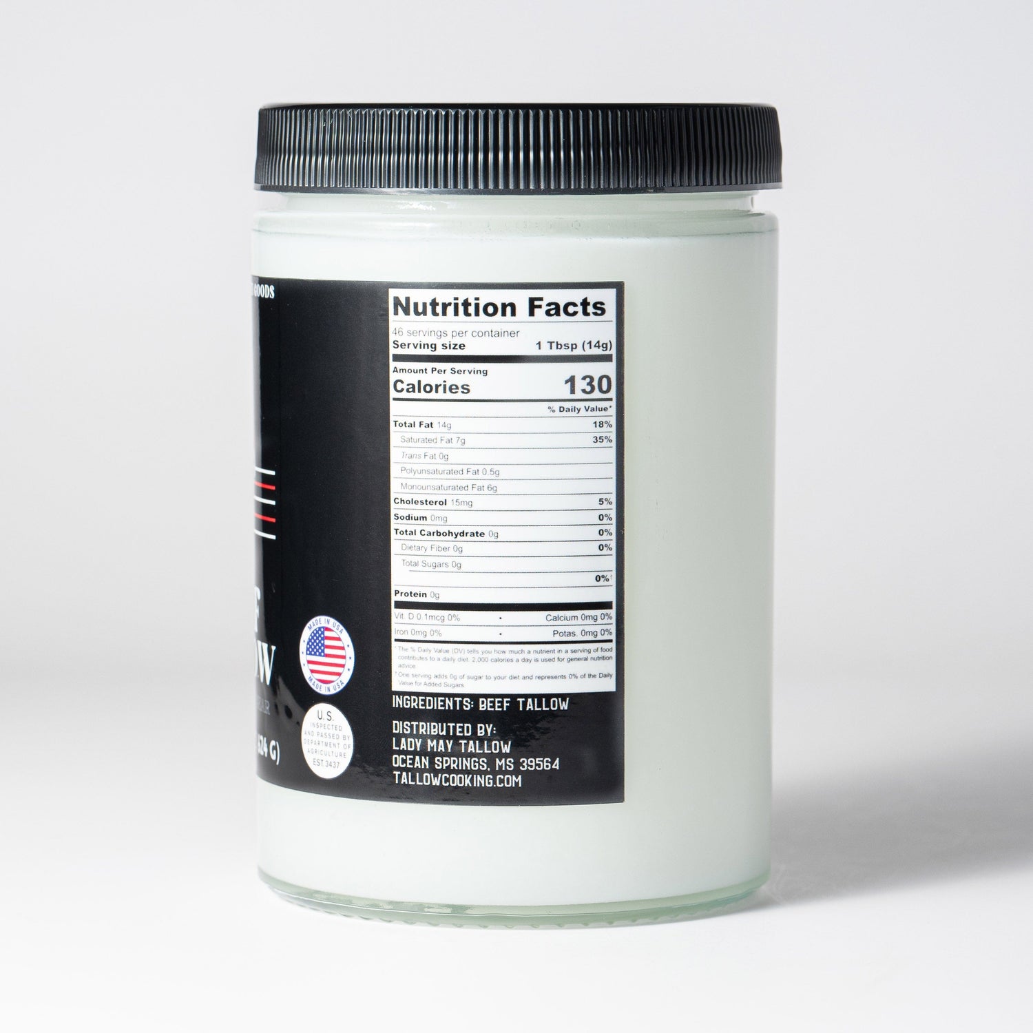 The Lady May Beef Tallow 22oz Premium Cooking Beef Tallow