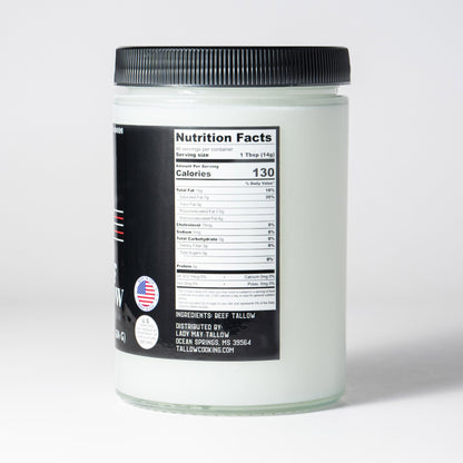 The Lady May Beef Tallow 22oz Premium Cooking Beef Tallow