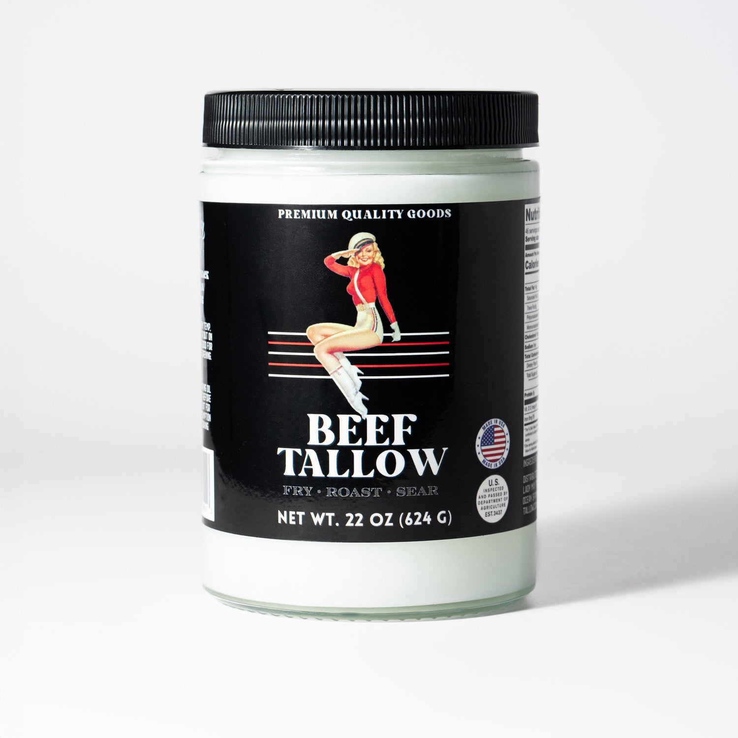 The Lady May Beef Tallow 22oz Premium Cooking Beef Tallow