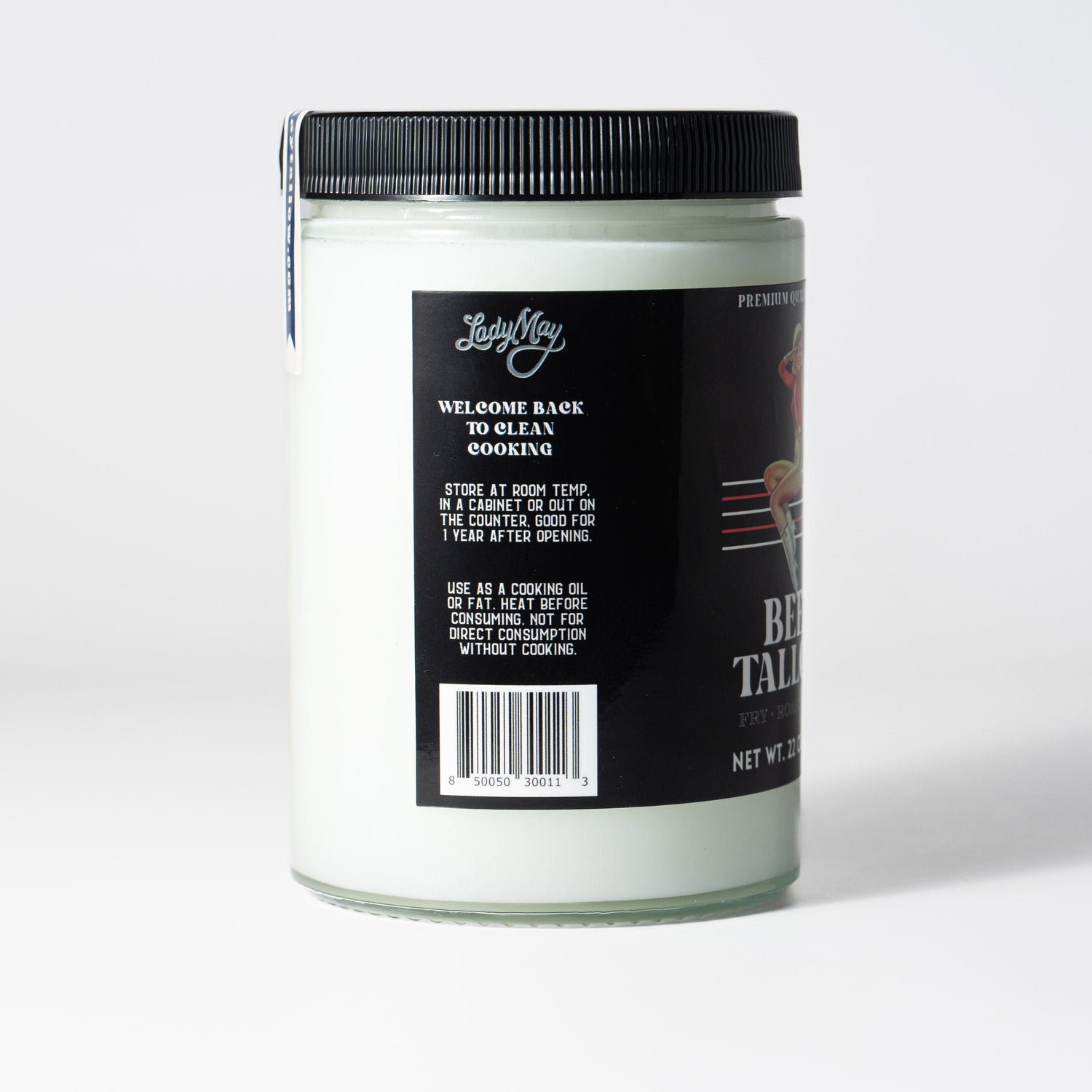 The Lady May Beef Tallow 22oz Premium Cooking Beef Tallow