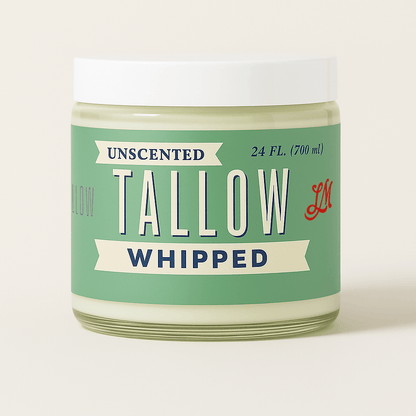 Lady May Tallow Body Cream/Lotion Unscented Whipped Tallow | All Natural Moisturizer Size 2oz-85oz