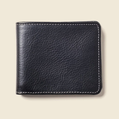 CASUPO Large Bifold None Large Billfold Wallet with RFID protection - Black