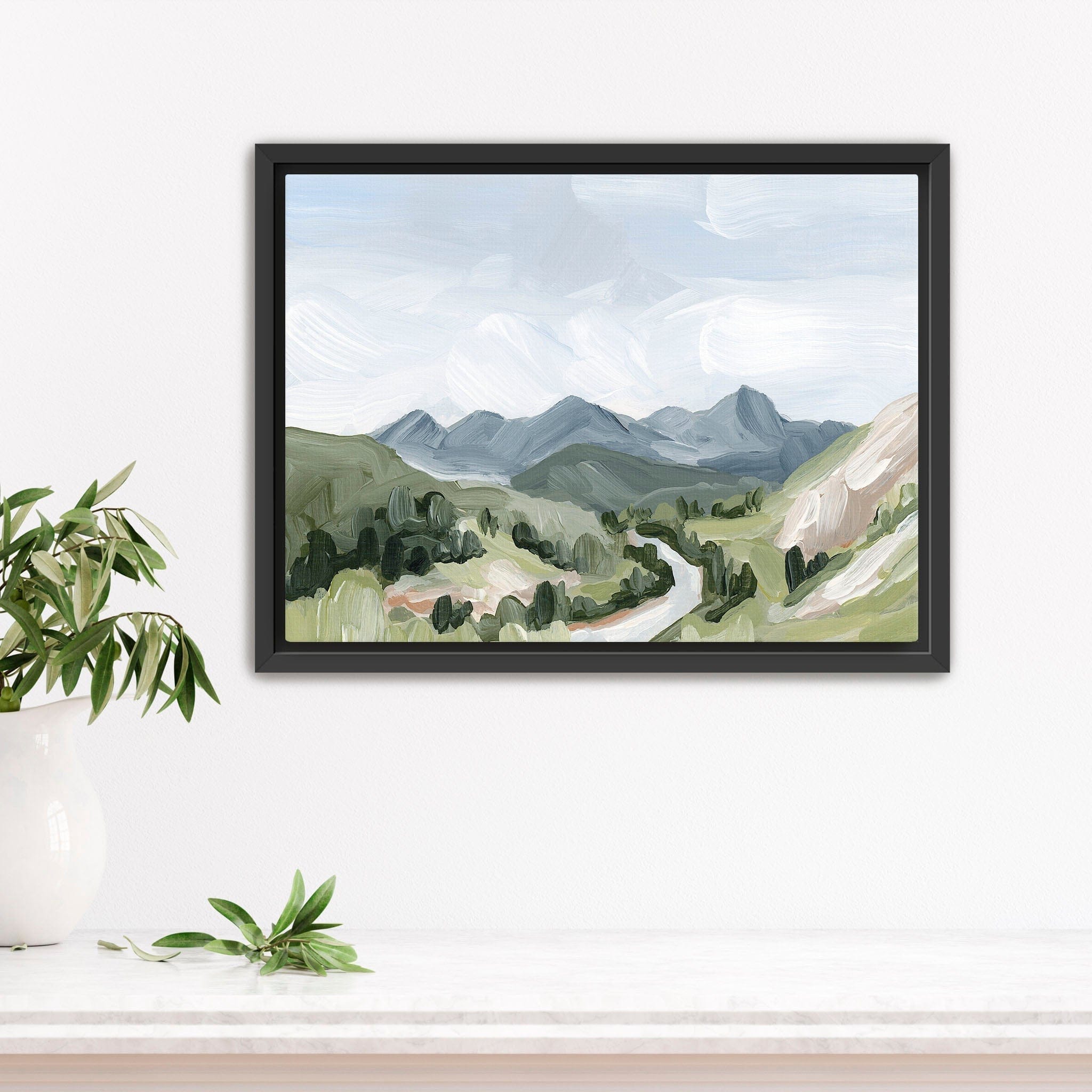 Katie Garrison Art Print Stretched Canvas / 8x10 in / Black Frame "Last Six Miles" Art Print