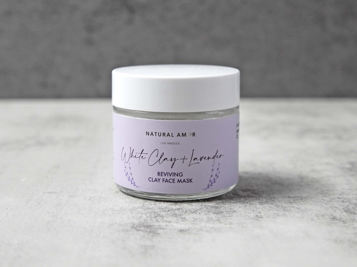 Lavender White Clay Mask 2oz Jar