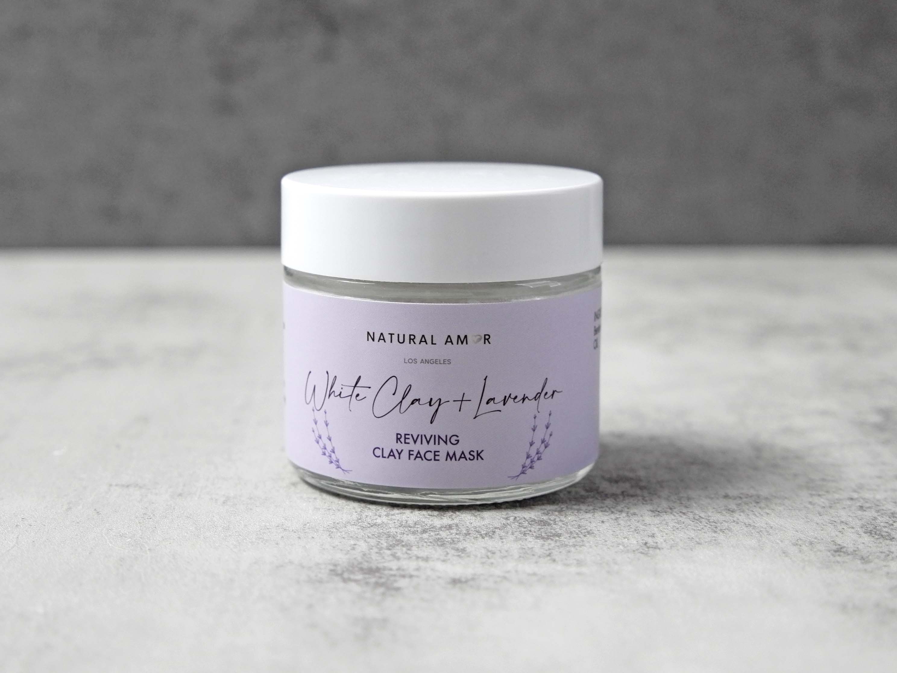 Lavender White Clay Mask 2oz Jar