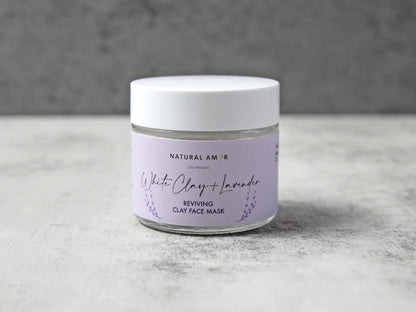 Lavender White Clay Mask 2oz Jar