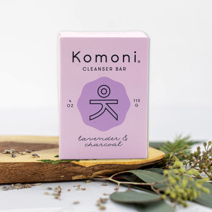 Lavender Face &amp; Body Soap Bar With Activated Charcoal