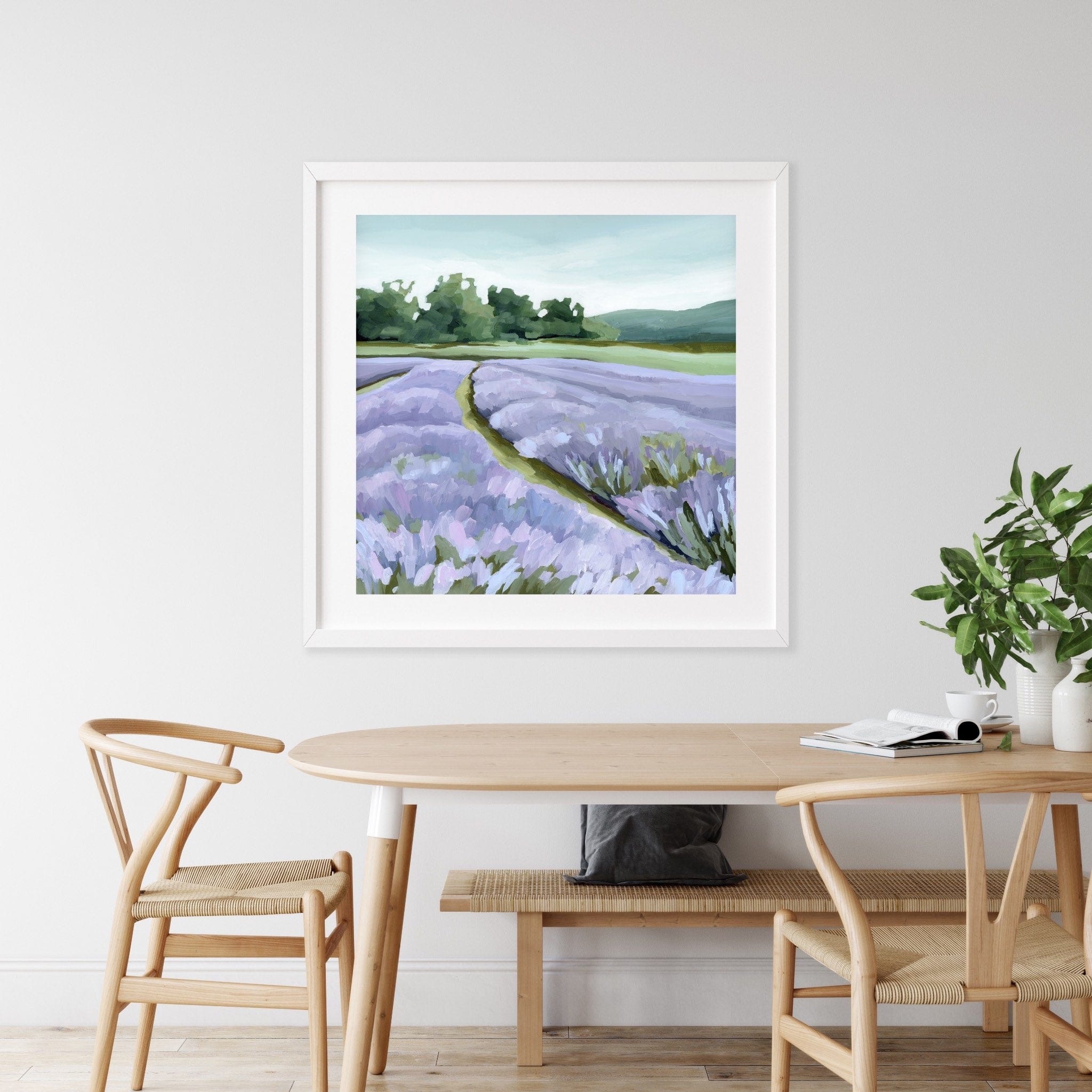 Katie Garrison Art Print "Lavender Foothills" Art Print