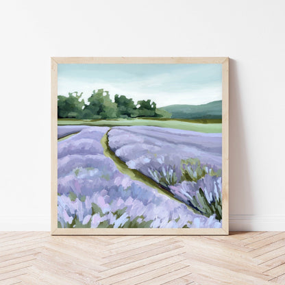 "Lavender Foothills" Art Print