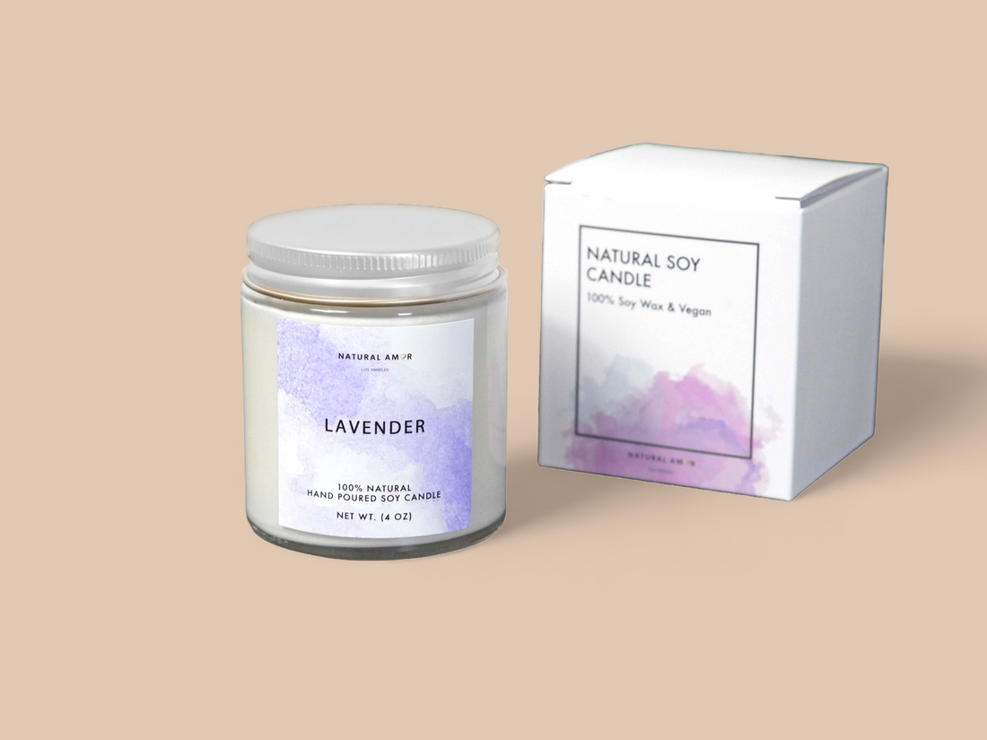 Lavender Natural Soy Candle - My American Goods