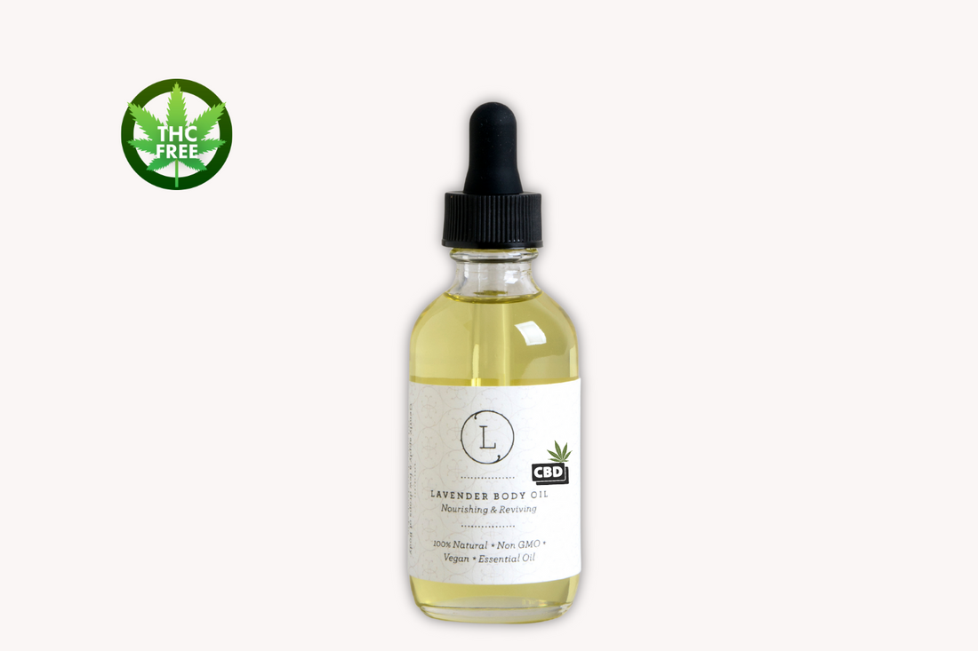 CBD Lavender Body Oil with CBD, Natural Moisturizing Body Oil (THC free) - My American Goods