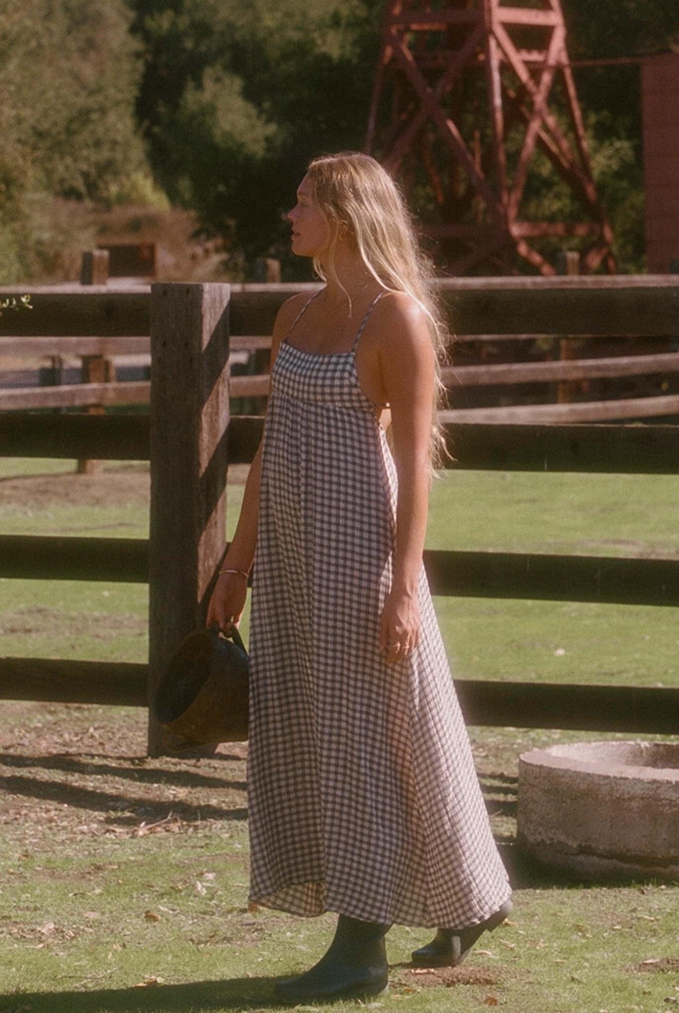 Layla Dress - Low Back Plaid