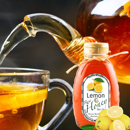 Huckle Bee Farms LLC Honey Lemon Infused Honey: Sweetness and Citrus for Healthy Living