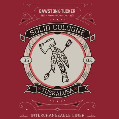 Bawston &amp; Tucker Solid Cologne Tuskalusa Liner Only For Solid Cologne Metal Vessel- .35 oz