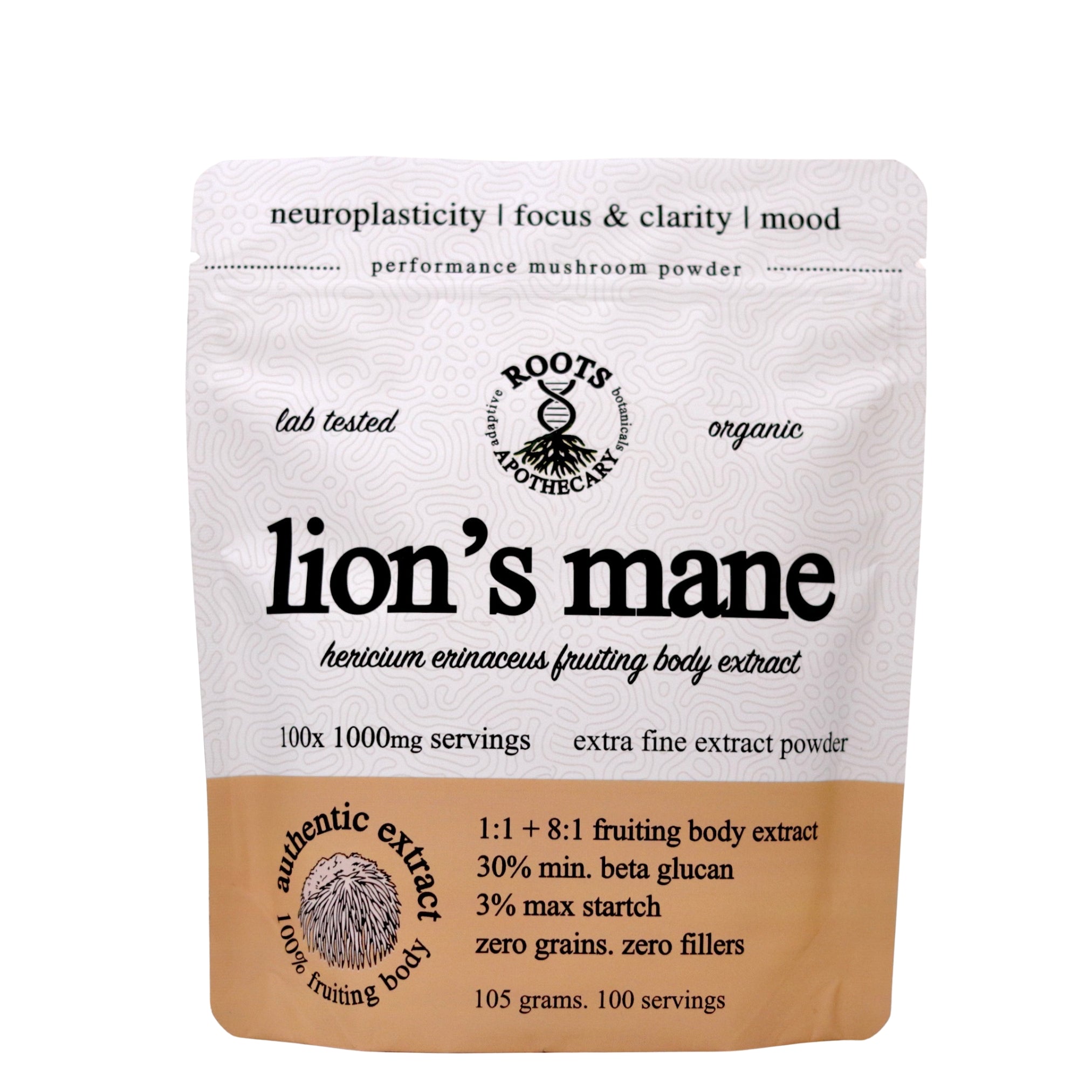 Organic Lion’s Mane Fruiting Body Mushroom Extract