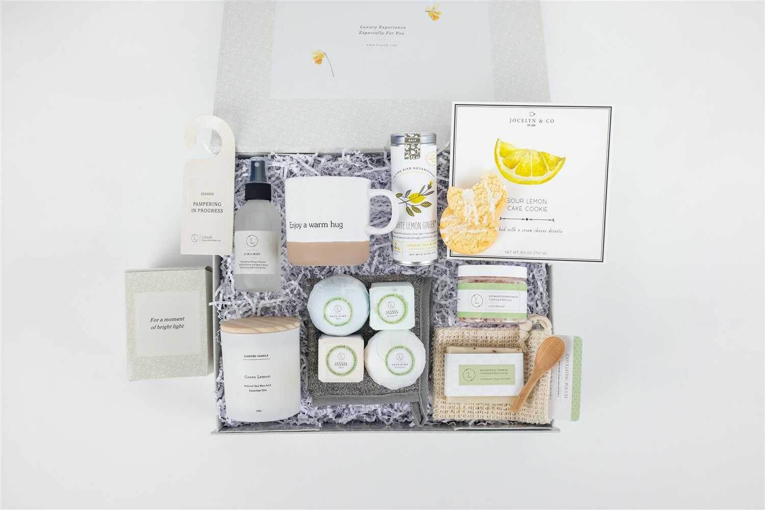 Get Well Gift Basket - All Natural Care Package - My American Goods