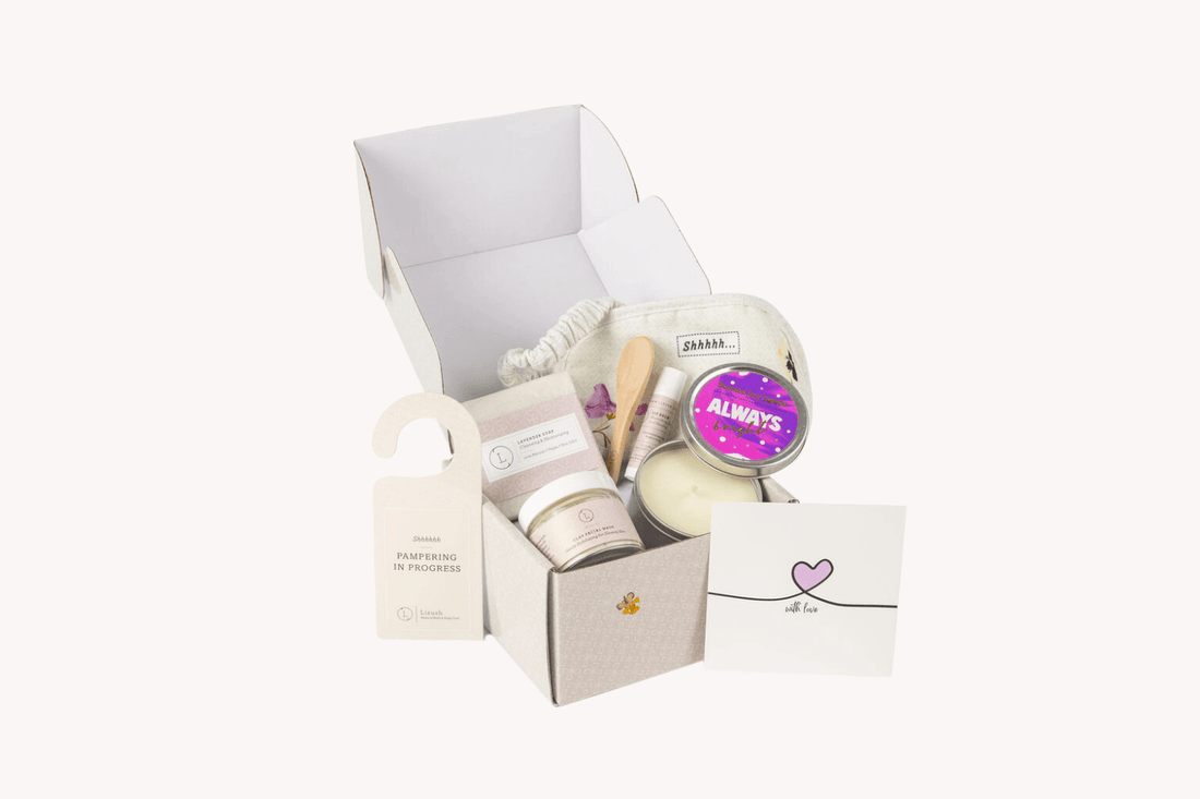 Natural bath and body gift set - Thank you Gift Box - My American Goods