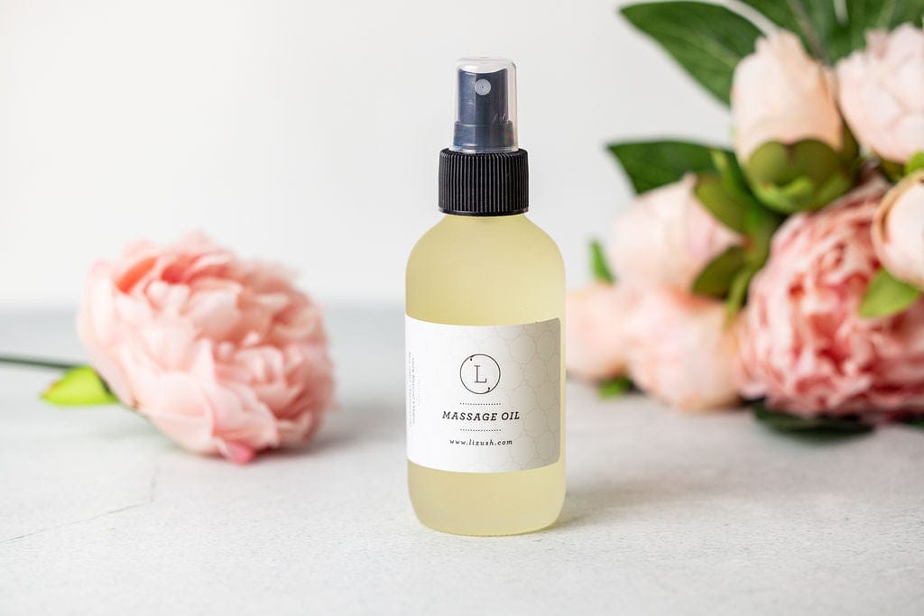 Lizush CREAMS &amp; OILS Aromatherapy Eucalyptus Massage Oil, Natural Relaxing Body Massage Oil