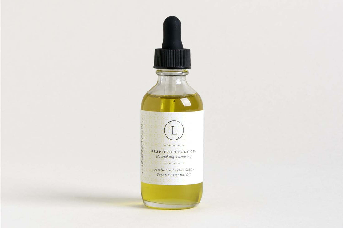 Natural Body Oil, Grapefruit Moisturizing Body Oil - My American Goods