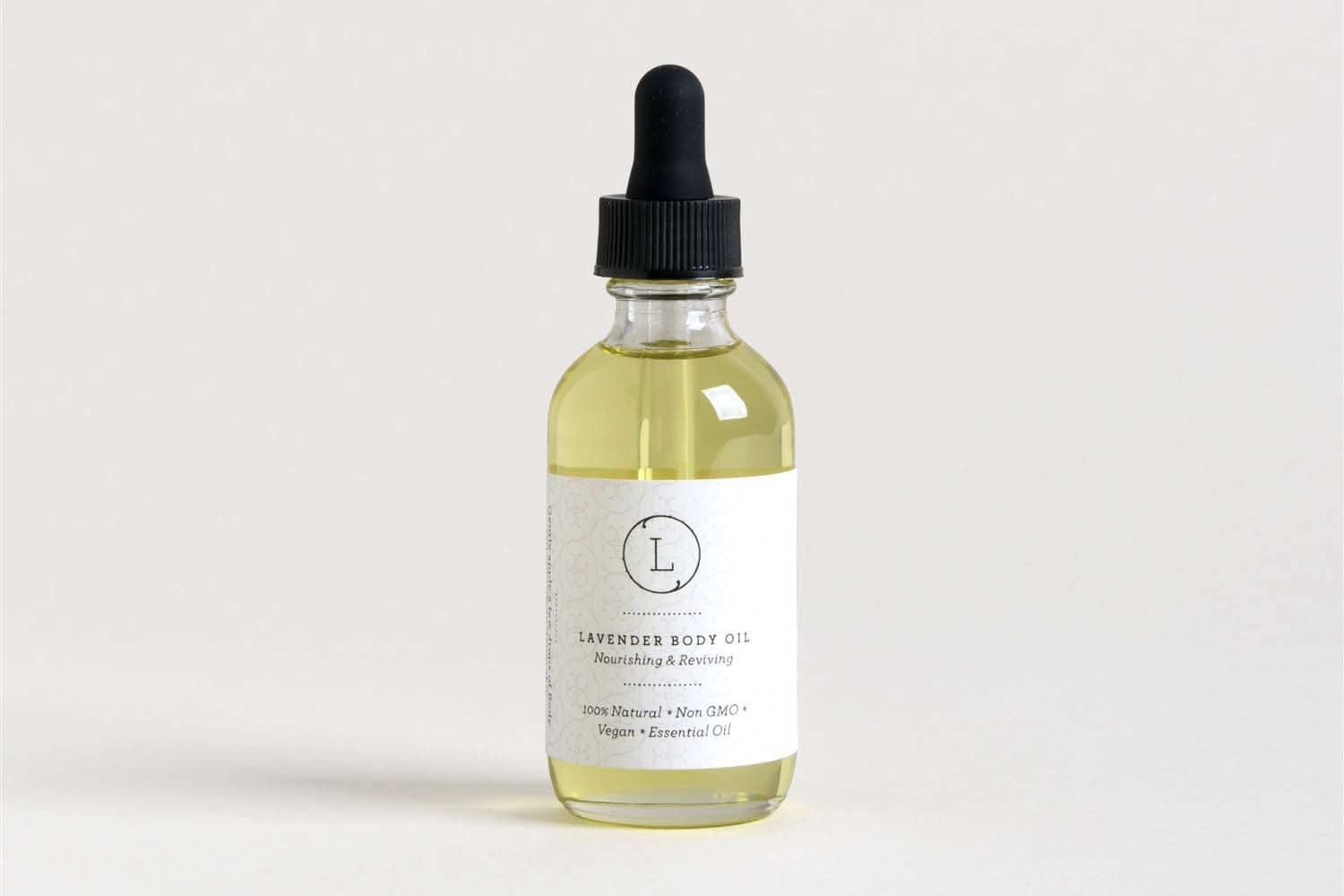Lizush CREAMS &amp; OILS Lavender Body Oil, Natural Moisturizing Body Oil