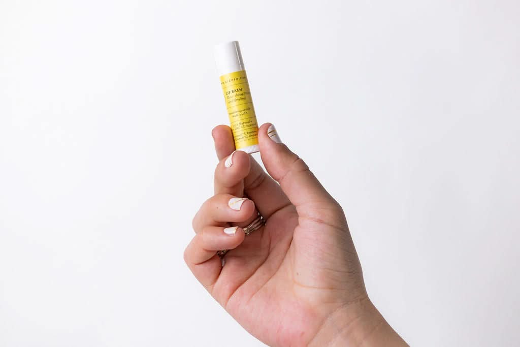 Lizush LIP BALMS Lip Balm, Set of 3 Natural Unscented Lip Balms