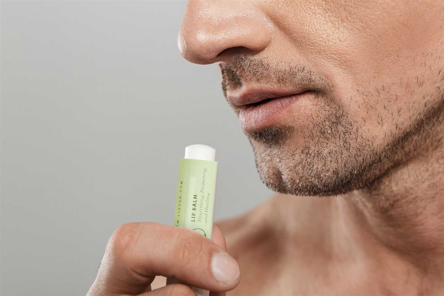 Lizush LIP BALMS Lip Balm, Set of 3 Natural Unscented Lip Balms