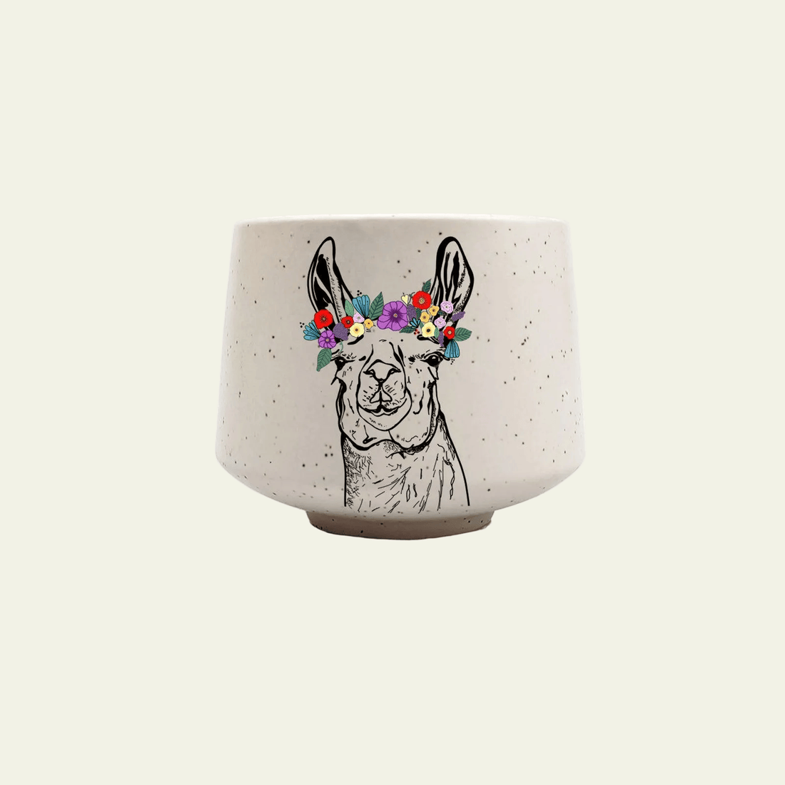 Llama Flower Crown Cup