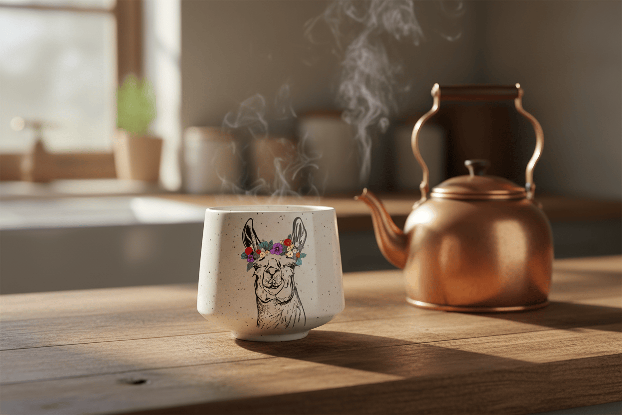 Llama Flower Crown Cup